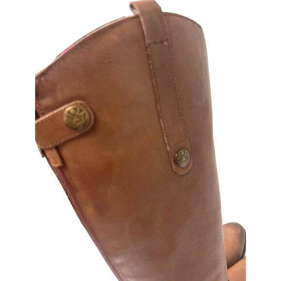 Sam Edelman Penny Whiskey Leather Tall Riding Boots - Picture 10 of 16
